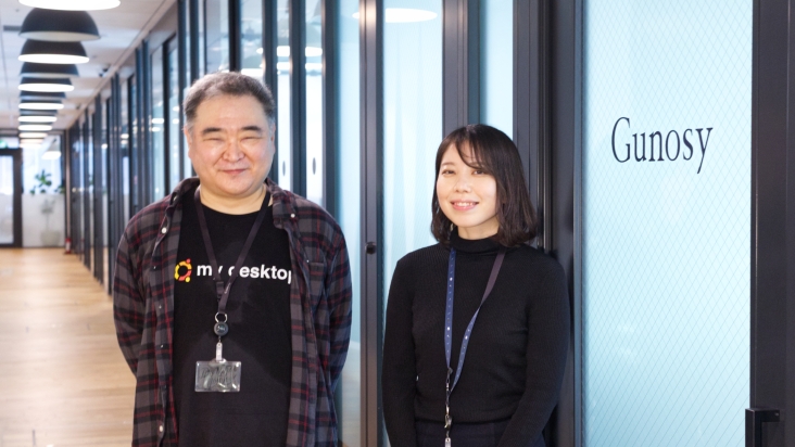 (Left) Mr. Kazuo TAGUCHI (QA team manager, Technical Strategy Office) (Right) Ms. Naoko KOROKI (QA team engineer, Technical Strategy Office)