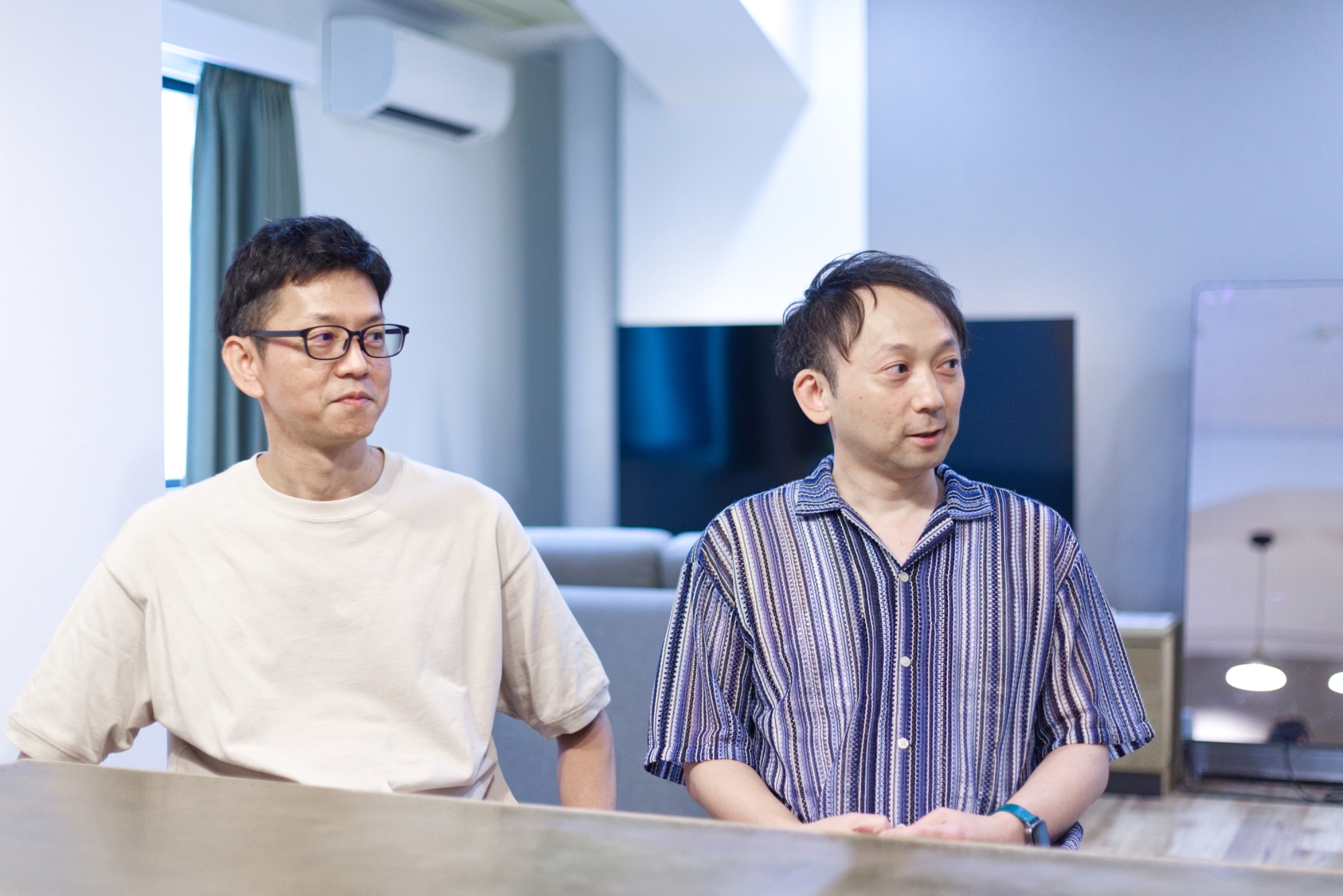 Left) Mr. Koji NAKAJIMA, Product Development Group (Group Director) / Right) Mr. Kenichi, ABE, Product Development Group (QA Unit)