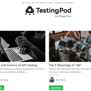 「TestingPod」Delivering ideas and insights to quality assurance professionalsをリリースしました