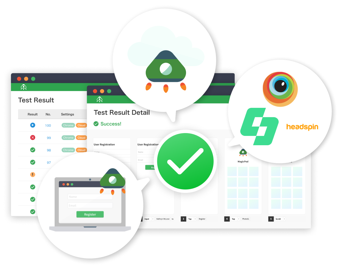 Run your test at anywhere!