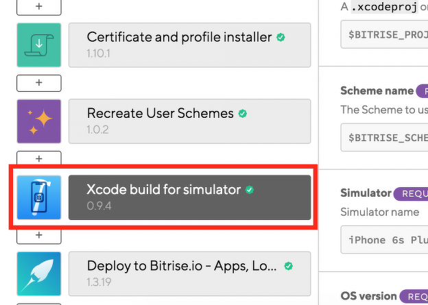 図10 Xcode build for simulator