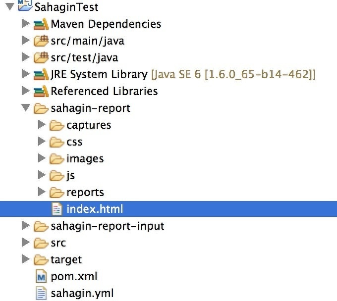 図7 Eclipse上で見たディレクトリ構成