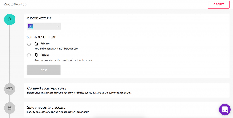 図4 ビルド設定画面
