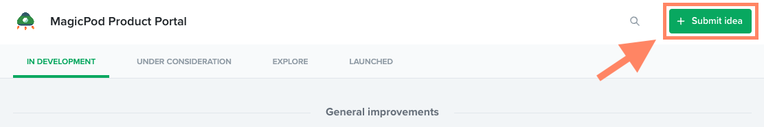 MagicPod Product Portalで要望を投稿する