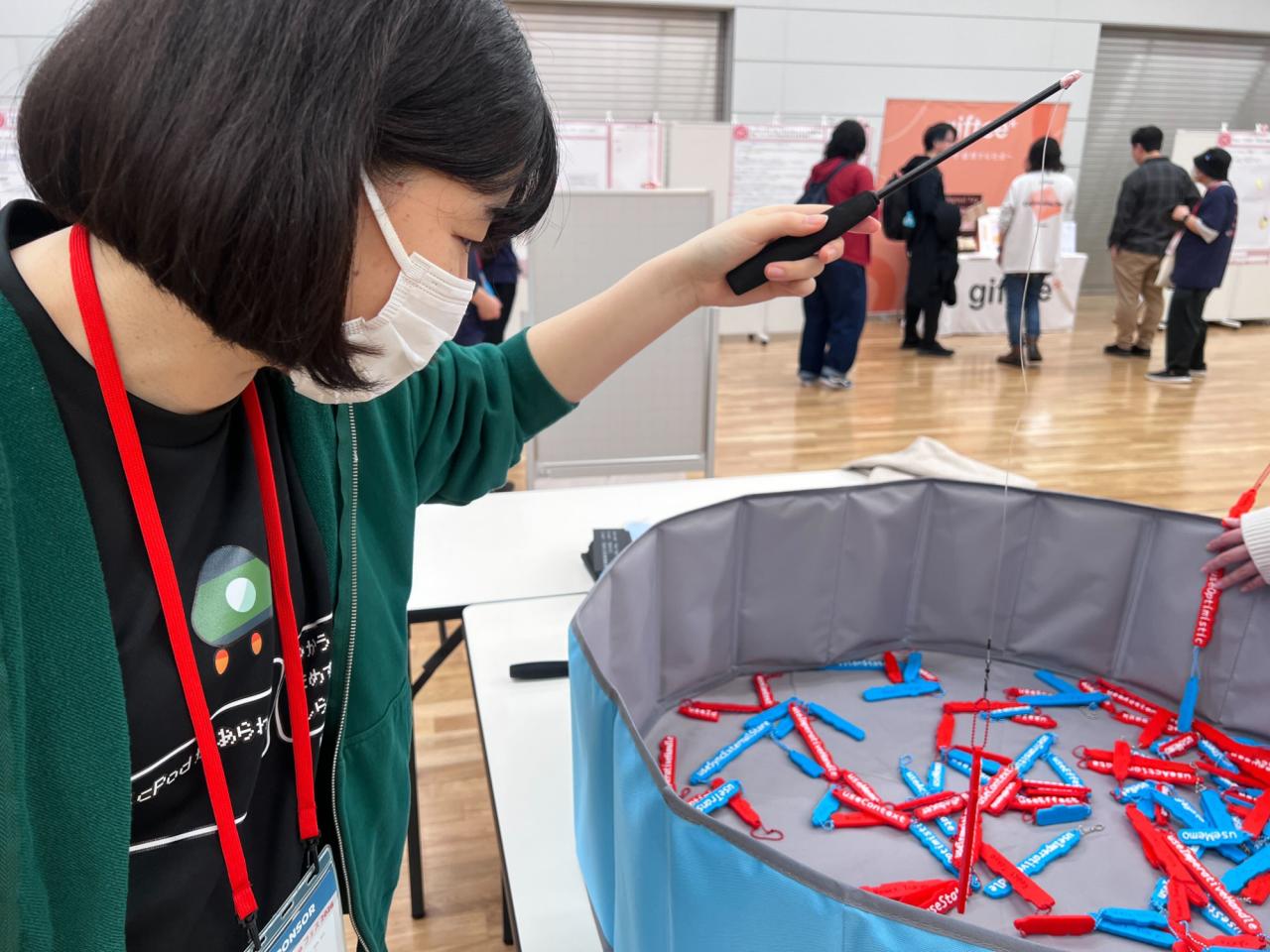 React Hooks魚釣りの様子