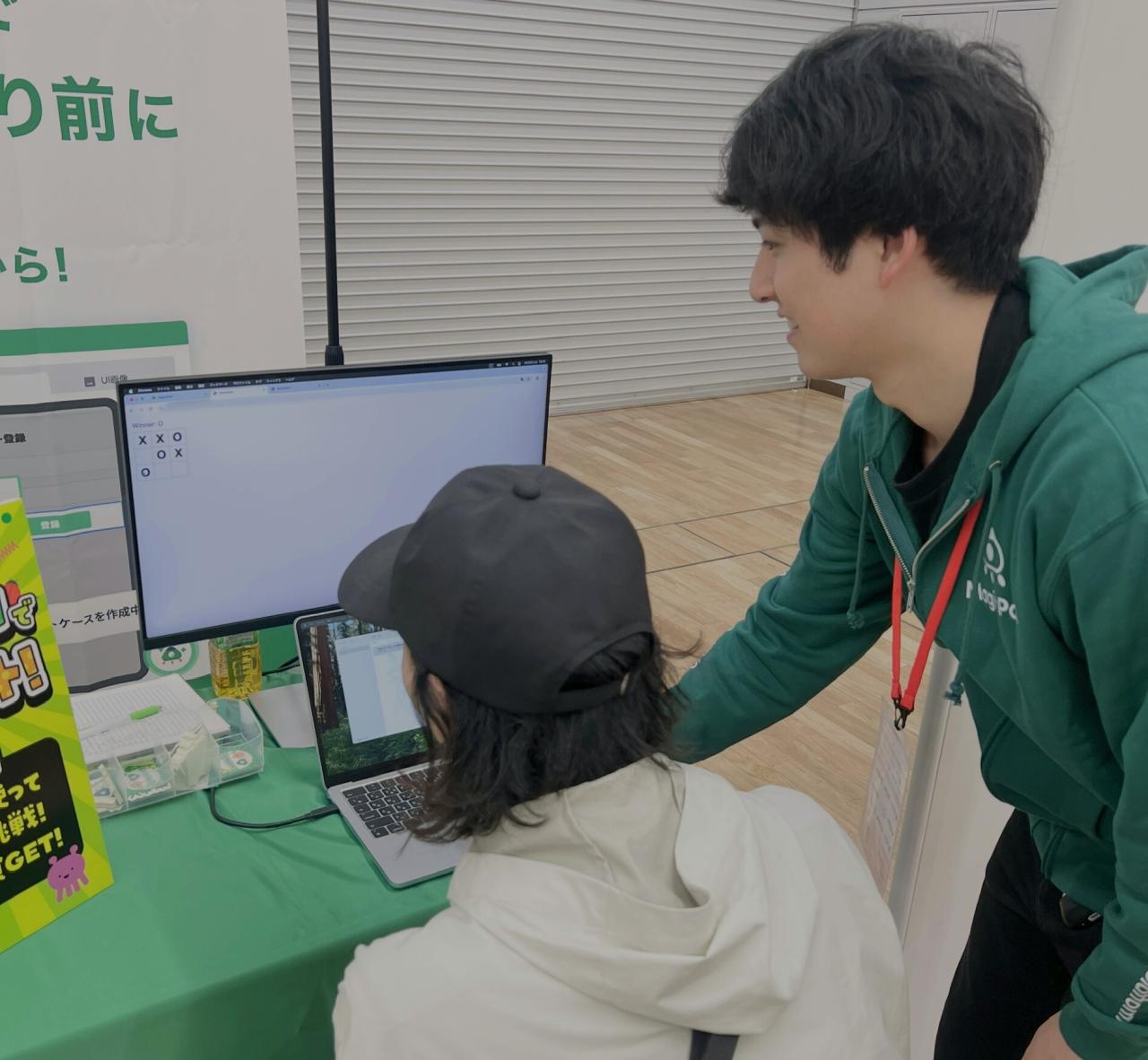 MagicPodでテスト作成してる様子