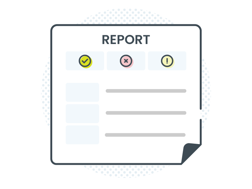 エラーレポートのイメージ